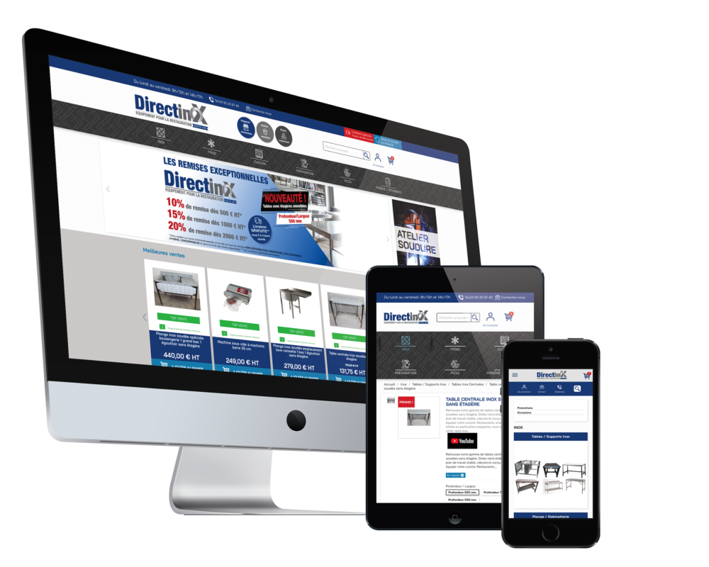 PrestaShop pour les matériels CHR  / Horeca - Directinox