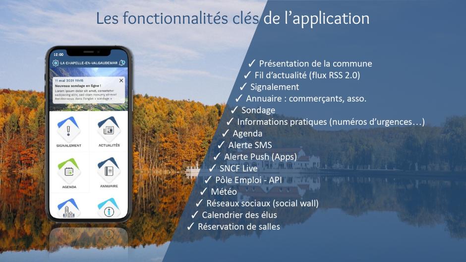 Fonctionnalités application #NotreCommune WebSenso