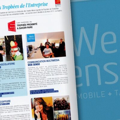 WebSenso trophées de l&rsquo;entreprise !