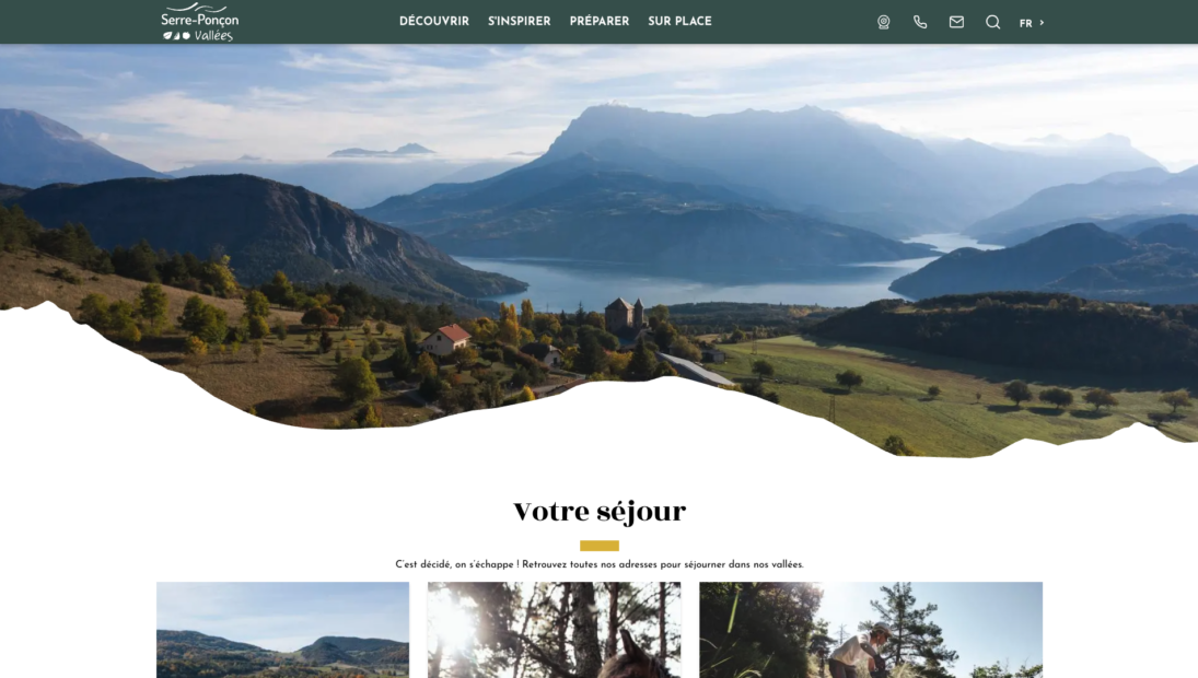 Image du site web de Serre-Ponçon Vallées