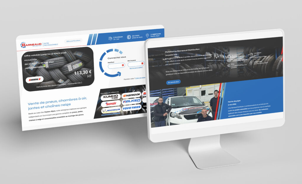 Plateforme de commandes de pneus