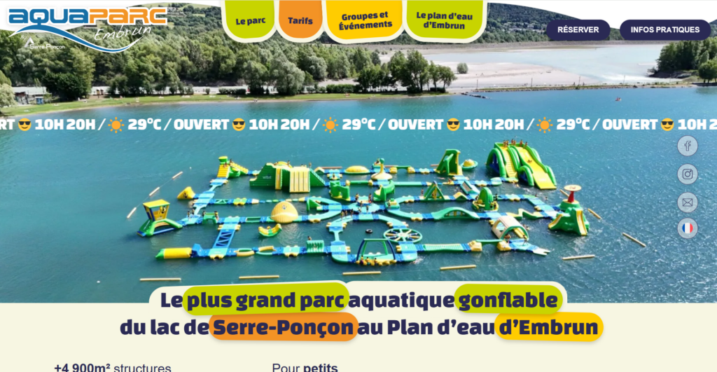 Site internet de aquaparc-embrun.fr